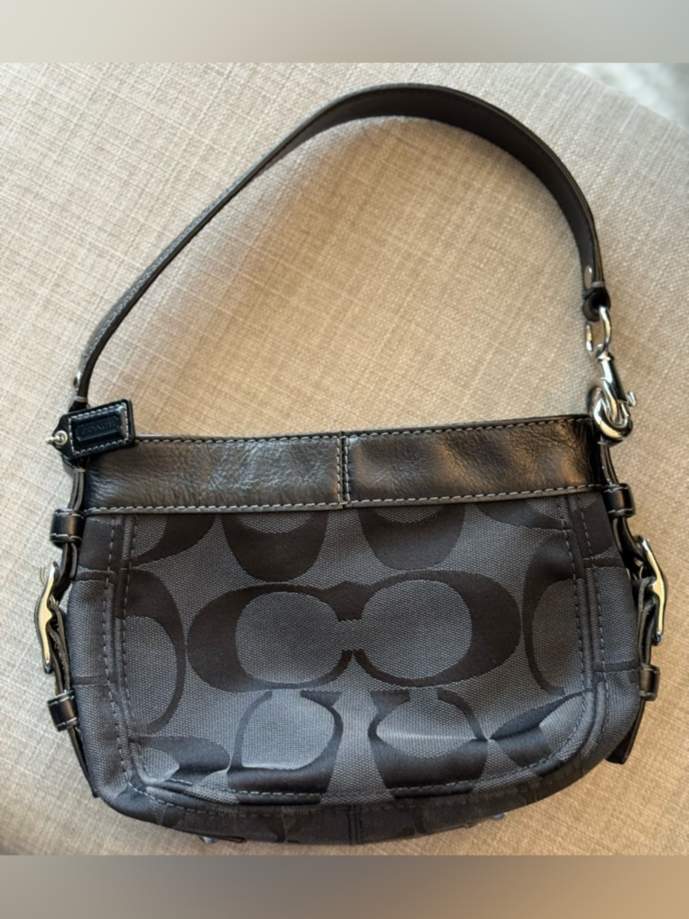 Vintage Coach Mini Zoe Optic Hobo Y2K Small Shoulder Bag - Picture 3 of 10